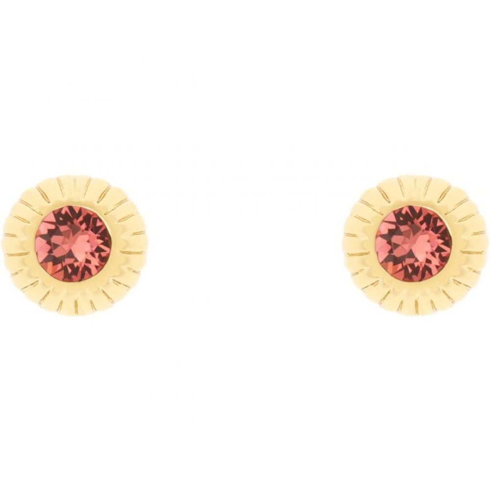 Ted Baker Anessa Plisse 'Indian Pink' Red Swarovski Crystal Ball Ring